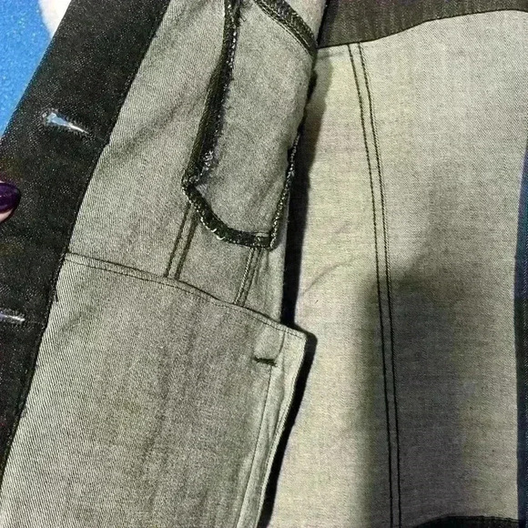 Buckle Miss Me Jean Denim Western Black Jacket  Womens Small Button Down EUC - Picture 6 of 10